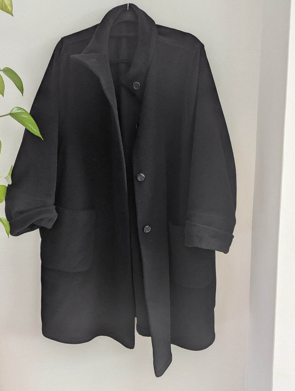 Saks Fifth Avenue Wool Cashmere Angora Blend Overcoat